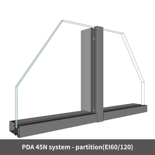 PDA45 steel fire partiton system